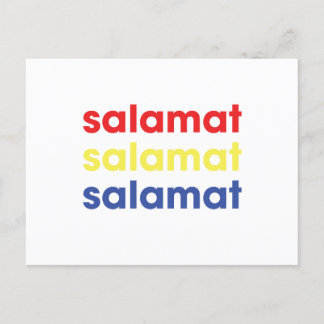 Carte postale Merci "Salamat"