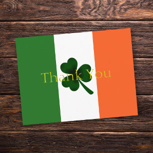 Carte Postale Merci shamrock