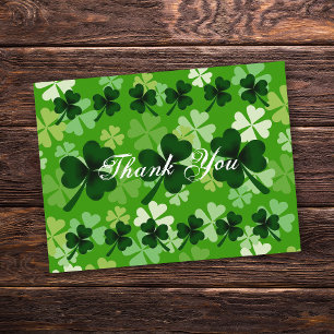 Carte Postale Merci shamrock
