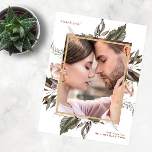 Carte Postale Merci simple Botanique Un Mariage Photo
