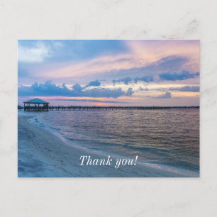 Carte postale Merci Sunset Père Noël Rosa Navarre