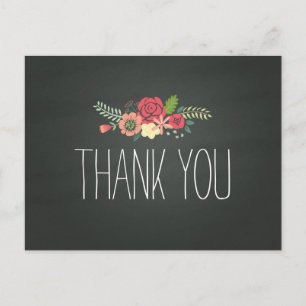 Carte postale Merci tableau à pas