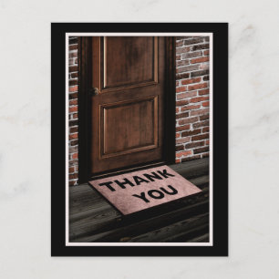 Carte Postale merci tapis de porte
