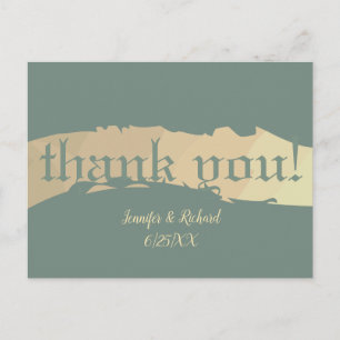 Carte Postale "Merci !" Texte mariage