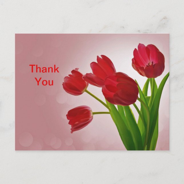 Carte postale Merci Tulips (Devant)