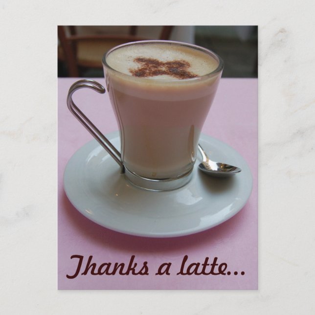 Carte Postale Merci un latte (Devant)