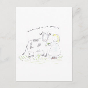 Carte Postale Merci_vache