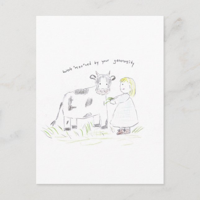 Carte Postale Merci_vache (Devant)
