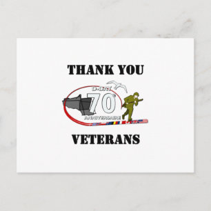 Carte Postale Merci vétérans - Merci aux vétérans