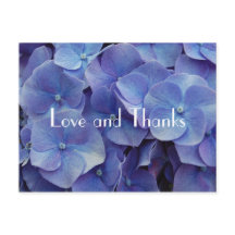 Carte postale Merci violet Hydrangea