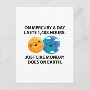 Carte Postale Mercure Lundi