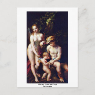 Carte Postale Mercure, Vénus Et Cupidon Par Correggio