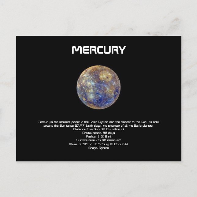 Carte postale Mercury (Devant)