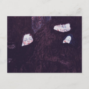 Carte Postale Mère avec deux enfants tableau de Gustav Klimt