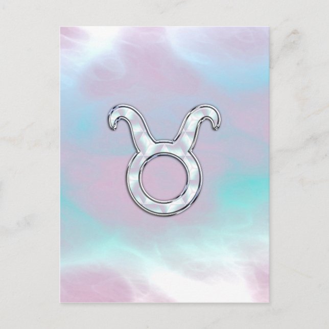 Carte Postale Mère de Pearl Taurus Zodiac Astrologie (Devant)