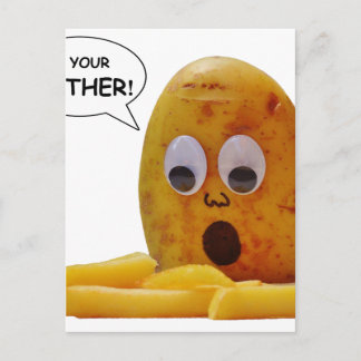 Carte Postale Mère drôle de pomme de terre