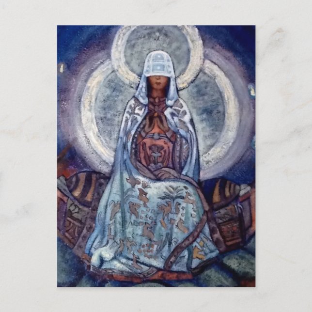Carte Postale "Mère du monde" par Nicholas Roerich (Devant)