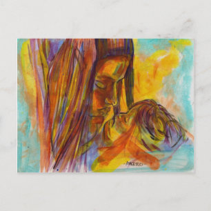 Carte Postale mère et enfant