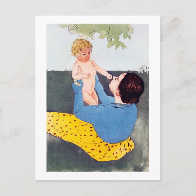 Carte Postale Mère et enfant, Mary Cassatt (Devant)