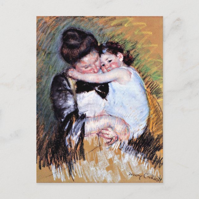 Carte Postale Mère et Enfant - Oeuvre de Mary Cassatt, 1900 (Devant)