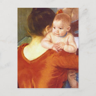 Carte Postale Mère et enfant par Pierre Renoir