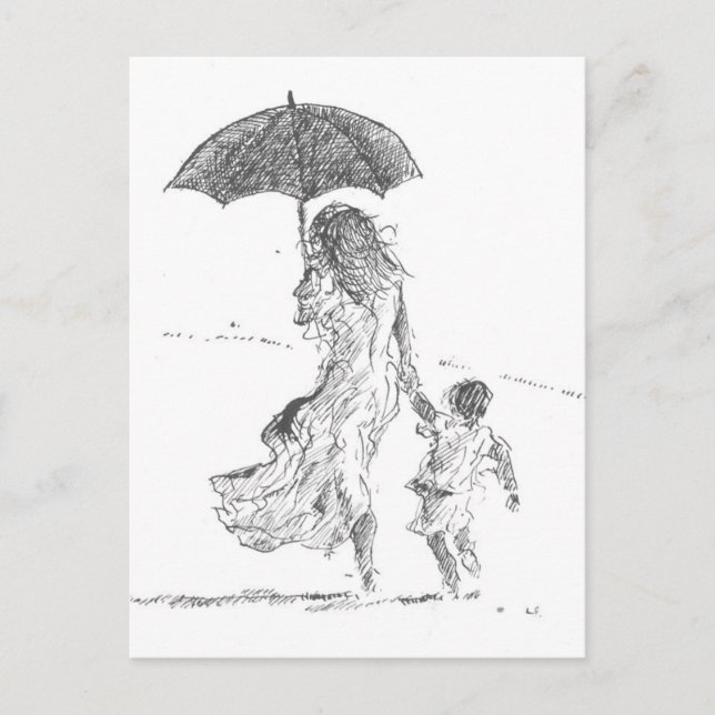 Carte Postale Mère et enfant Sri Lanka (Devant)