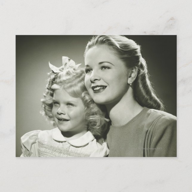 Carte Postale Mère et fille (Devant)