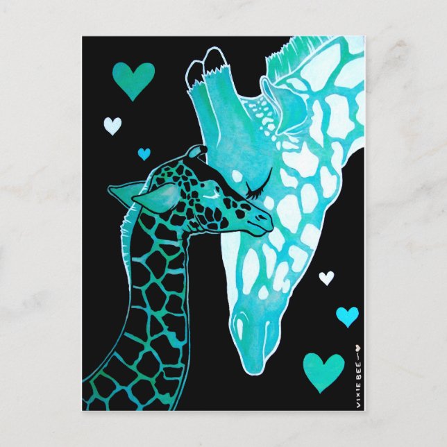 Carte Postale Mère : Giraffes (Devant)