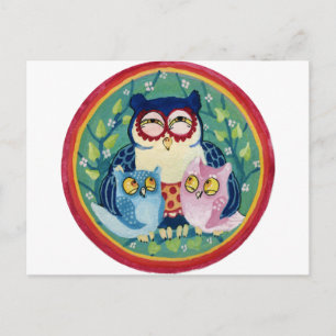 Carte Postale Mère hibou
