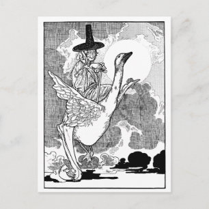 Carte Postale Mère l'Oye victorienne vintage par Charles Robinso