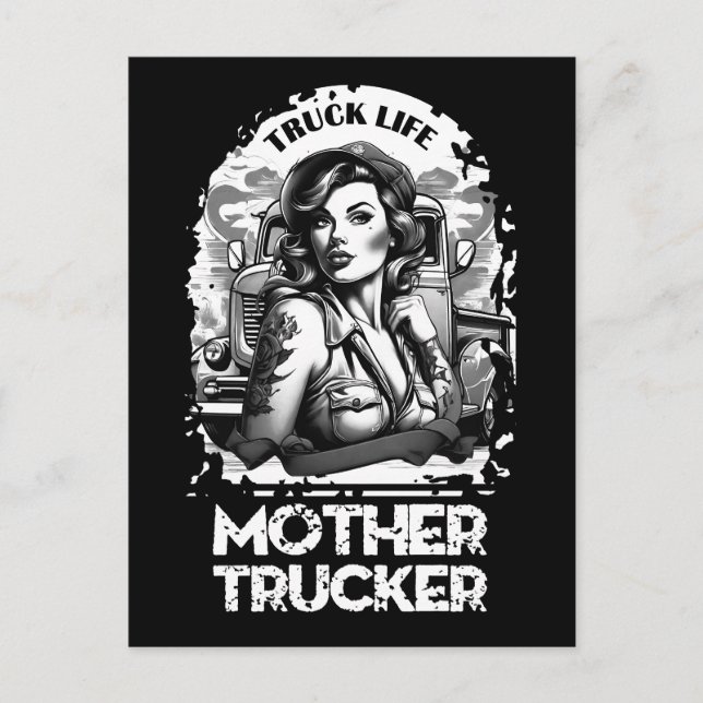 Carte Postale Mère Trucker (Devant)