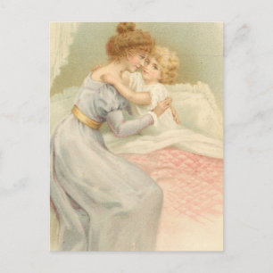 Carte Postale Mère vintage et enfant