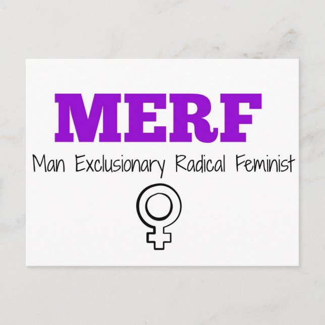 Carte Postale MERF - Hommes Radical Exclusionniste Féministe (Devant)