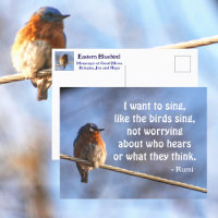 Merlebleu Je veux chanter Citation Rumi Photograph