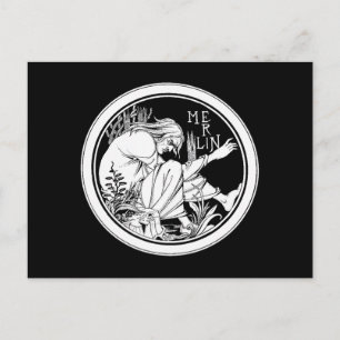 Carte Postale "Merlin" par Aubrey Beardsley, 1893