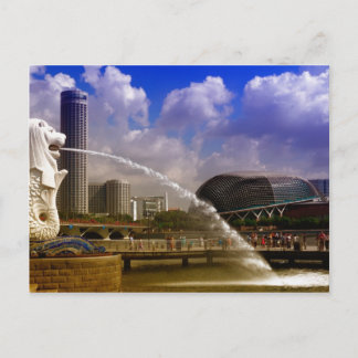 Carte Postale Merlion, Singapour
