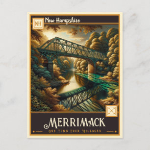 Carte Postale Merrimack, New Hampshire   Vintage