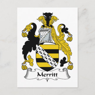 Carte Postale Merritt Family Crest