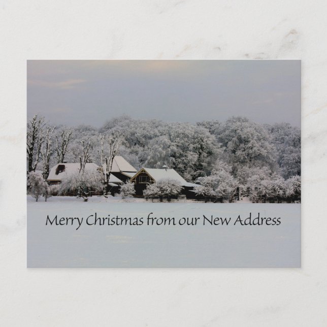 Carte Postale Merry Christmas from New Address (Devant)