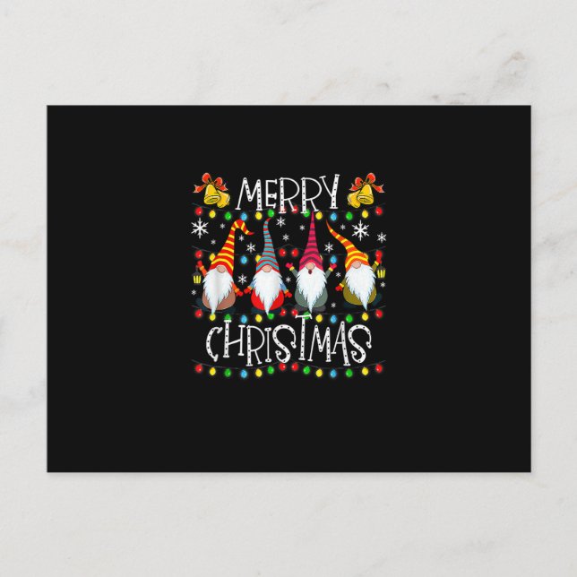 Carte Postale Merry Christmas Gnome Matching Family Party Pajama (Devant)