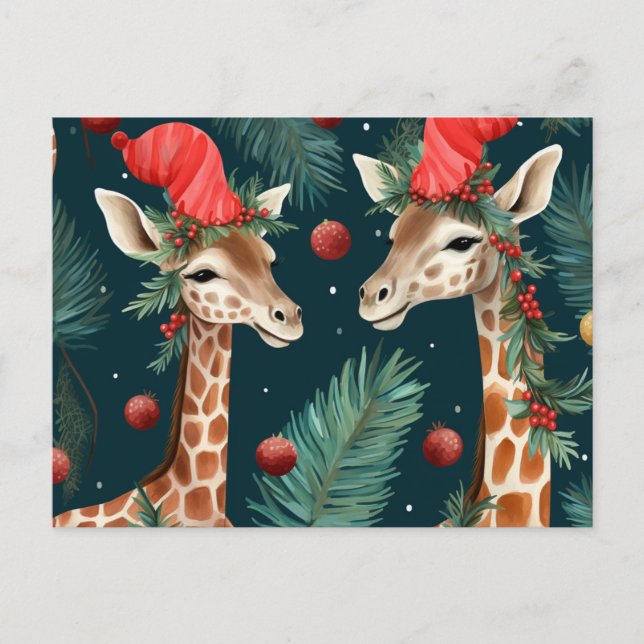 Carte postale Merry Giraffes (Devant)