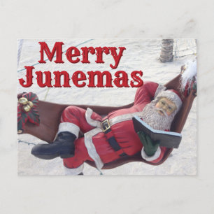 Carte postale Merry Junemas Père Noël