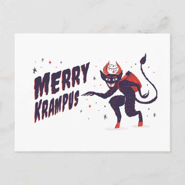 Carte Postale Merry Krampus (Devant)
