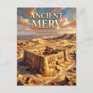 Carte Postale Merv Turkménistan
