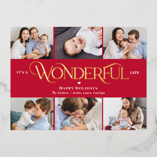 Carte postale Merveilleuse Life Foil Photo Holiday