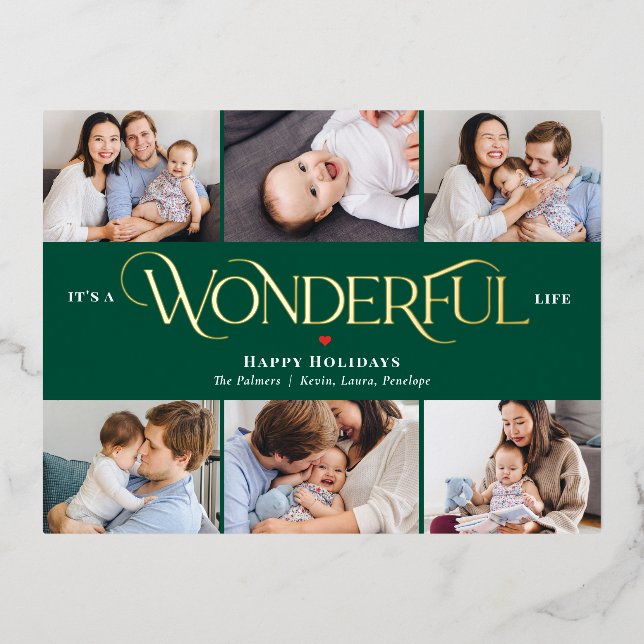 Carte postale Merveilleuse Life Foil Photo Holiday (Recto)