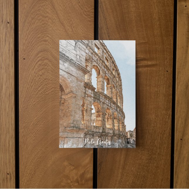 Carte Postale Merveilleuse ville de Pula Croatie (pula croatia adria coast travel postcard)