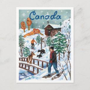 Carte Postale Merveilleux Hiver Canadien