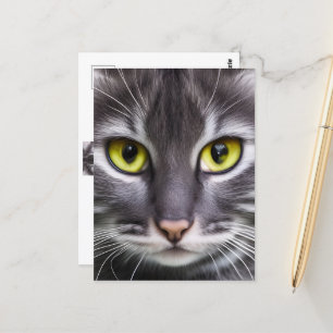 Carte Postale Merveilleux portrait de chat