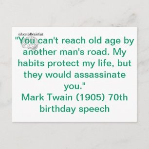 Carte Postale Mes habitudes